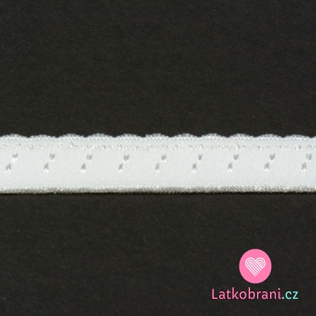 Pruženka lemovací ozdobná 10mm ecru