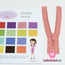 Zip spirálový nedělitelný lososový 15 cm