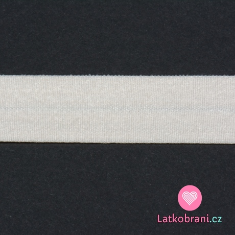 Pruženka lemovací jemná MAT 20mm Bílá