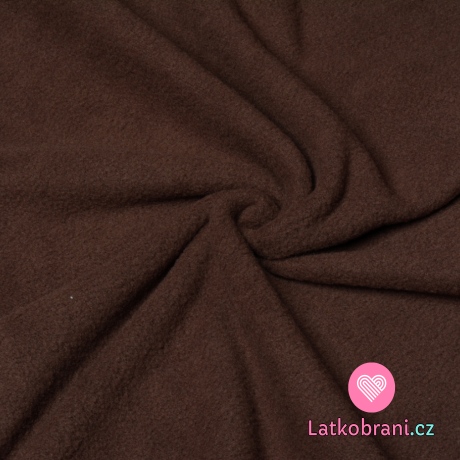 Slabší fleece hnědý