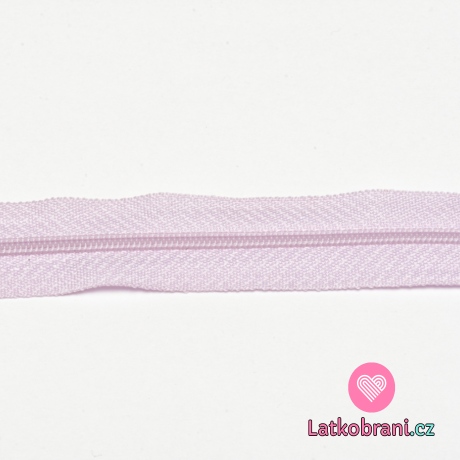 Metrážový zip spirálový 3 mm Fialová levandule