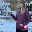 Teplákovina počesaná, starozelená žíhaná, silnější