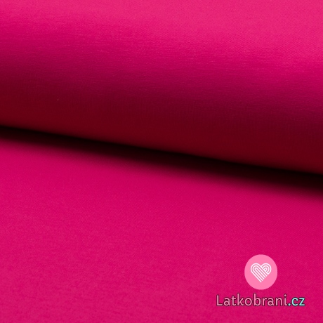 Jednobarevná teplákovina růžová pink