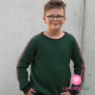 Úplet s vaflovou strukturou tmavě zelená