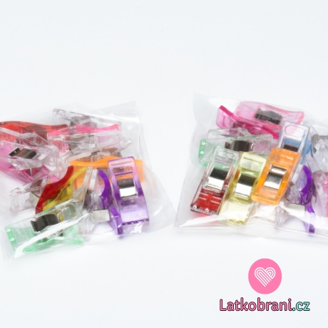 Svorky na textil 10ks MIX