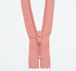 Zip spirálový nedělitelný lososový 18 cm