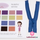 Zip spirálový nedělitelný jeansově modrý 12 cm