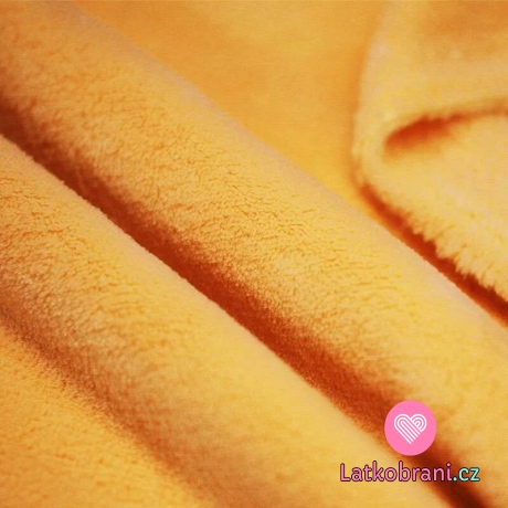 Coral fleece hořčicový