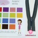 Zip spirálový nedělitelný šedý tmavší 12 cm
