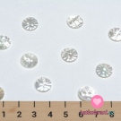 Knoflík kulatý, vroubkový perleťový 11mm