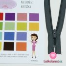 Zip spirálový nedělitelný šedý tmavší 18 cm