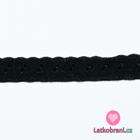 Pruženka lemovací ozdobná 10mm Černá