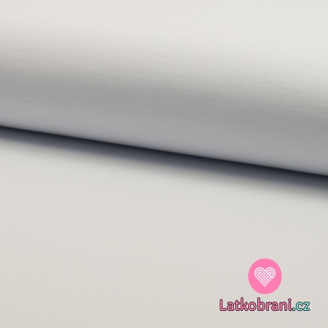 Jednobarevná teplákovina bílá 230g
