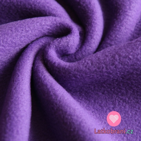 Polar fleece sytě fialová antipilling
