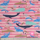 Úplet potisk Beach Days - Sea life Pink