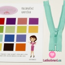 Zip spirálový nedělitelný mintový 12 cm