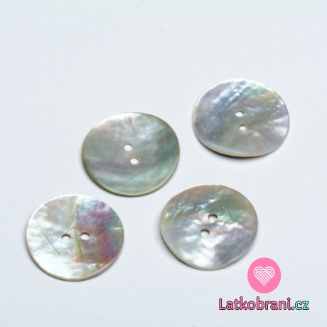 Knoflík kulatý, perleťový 29mm
