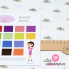 Dvojitá gázovina / mušelín sluníčko na bílé, BIO