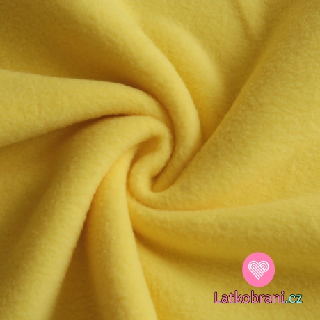 Polar fleece žlutá antipilling