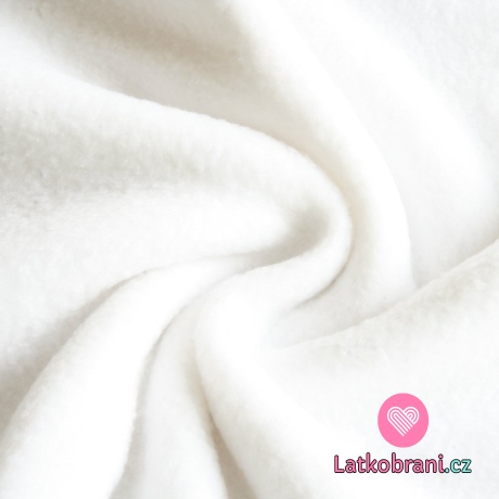 Polar fleece bílá antipilling 
