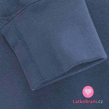 Náplet hladký tmavě modrý jeans