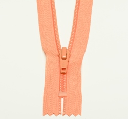 Zip spirálový nedělitelný lososový 18 cm