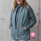 Softshell s fleecem starozelený světlý