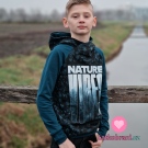 Teplákovina panel potisk "NATURE VIBES" 