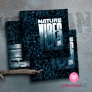 Teplákovina panel potisk "NATURE VIBES" 
