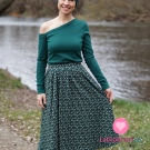 Svetrovina jednobarevná lahvově zelená, oboustranná