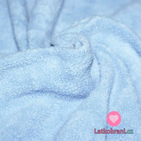 Bavlněný fleece modrý (sherpa)