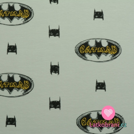 Úplet potisk Batman na šedé