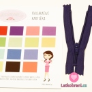 Zip spirálový nedělitelný zaprášený fialový 15 cm