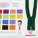 Zip spirálový nedělitelný lesní zelená 12 cm