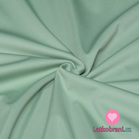 Pružný softshell jarní/letní jednobarevný zaprášený mint