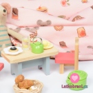 Úplet potisk myška kuchařka na baby růžové 