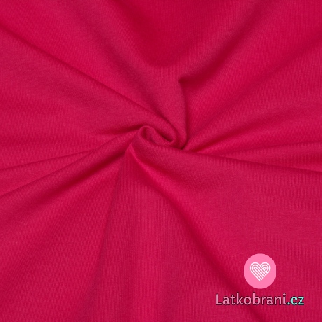 Jednobarevná teplákovina fuchsie 290g