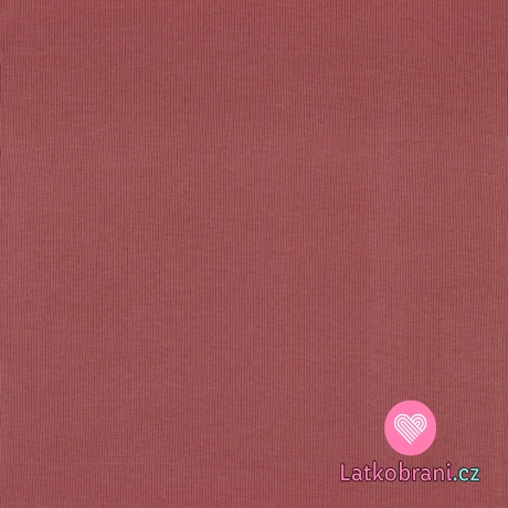 Náplet žebrovaný mauve, BIO