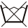 Symbol - Praní - Nesmí se prát